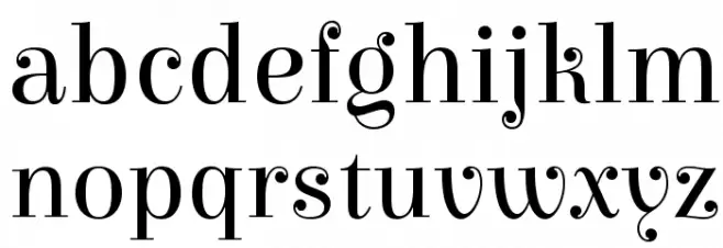 Elsie Swash Caps Schriftart Kleinbuchstaben