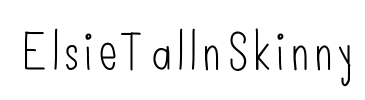ElsieTallnSkinny Font