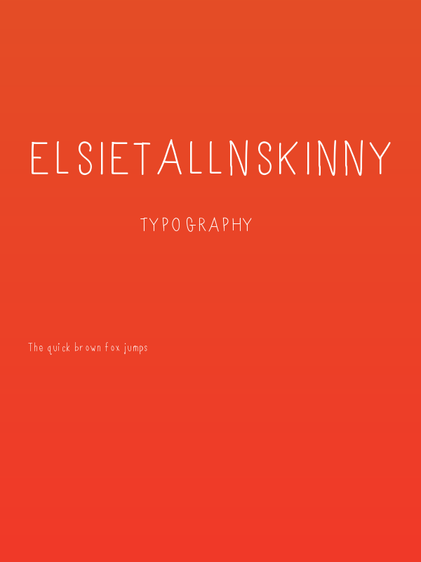 ElsieTallnSkinny Poster