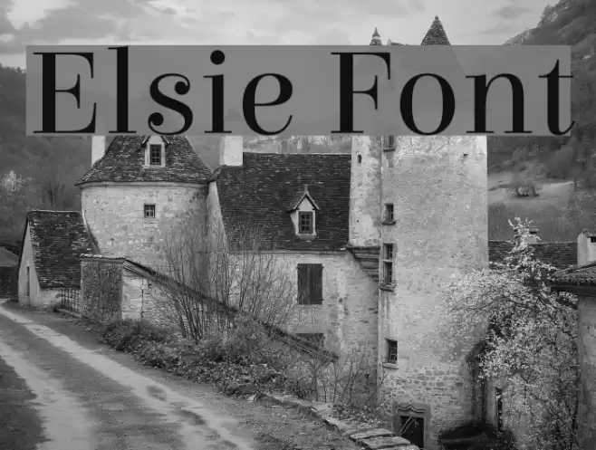 Elsie Font examples