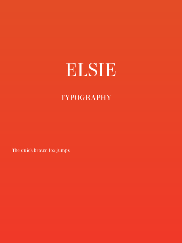 Elsie Poster