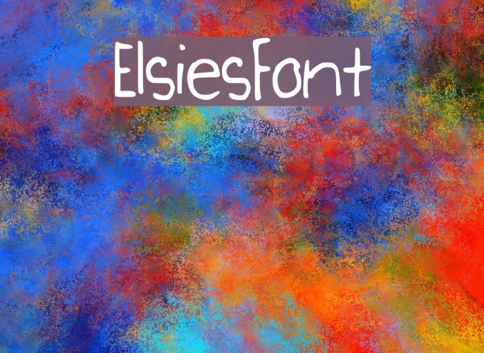 ElsiesFont Font examples