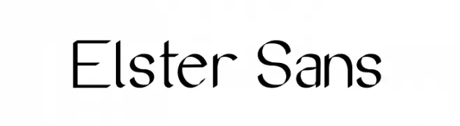 Elster Sans  Frei Schriftart Herunterladen