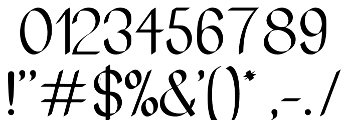 Elster Sans Font OTHER CHARS