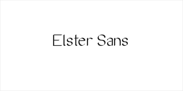Elster Sans Logo