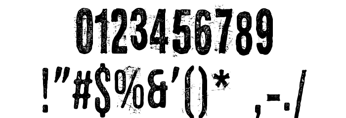 Eltercerhombre-Normal Font OTHER CHARS