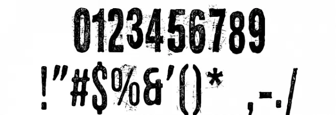 Eltercerhombre-Normal Font OTHER CHARS