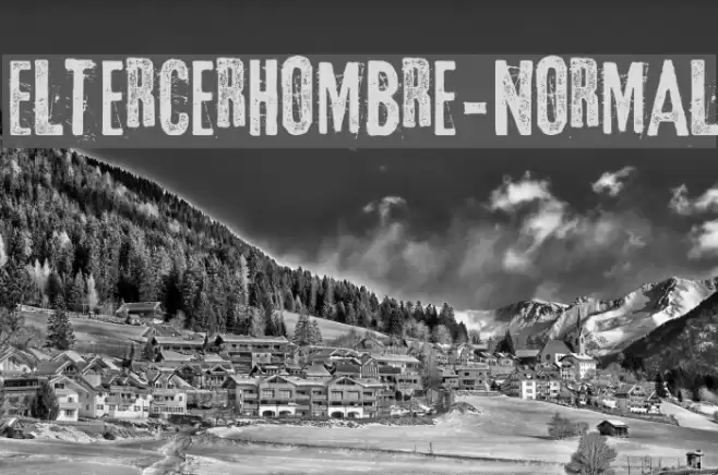 Eltercerhombre-Normal Font examples