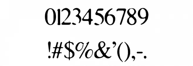 Elusion Regular Font OTHER CHARS