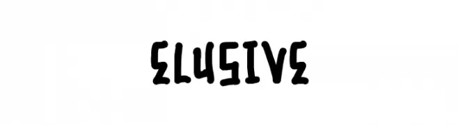 Elusive  Frei Schriftart Herunterladen
