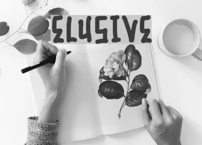 Elusive Font examples