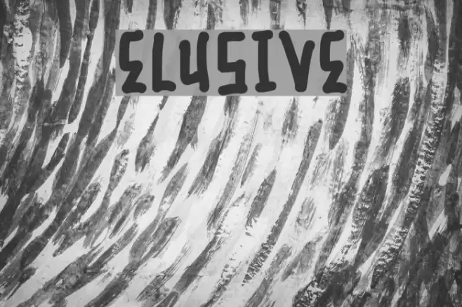 Elusive Font examples