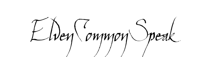 ElvenCommonSpeak फ़ॉन्ट