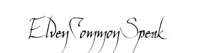 ElvenCommonSpeak  Fuentes Gratis Descargar