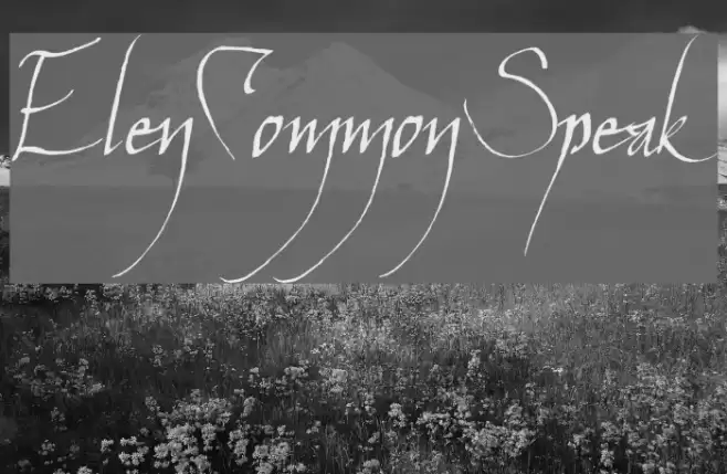 ElvenCommonSpeak フォント examples