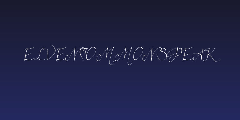 ElvenCommonSpeak Social Header