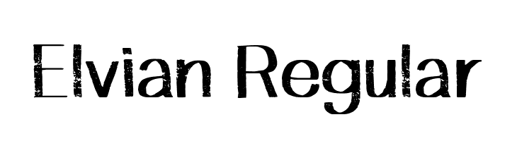 Elvian Regular  フリーフォントのダウンロード