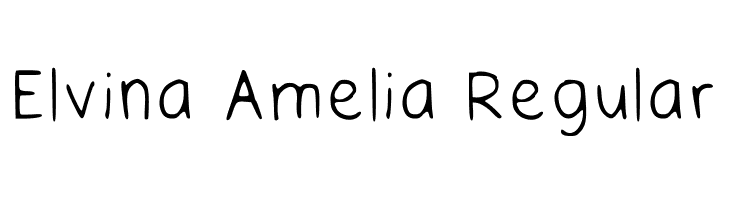 Elvina Amelia Regular  免费字体下载