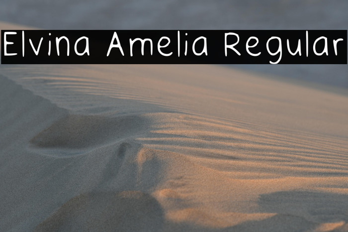 Elvina Amelia Regular Example 2