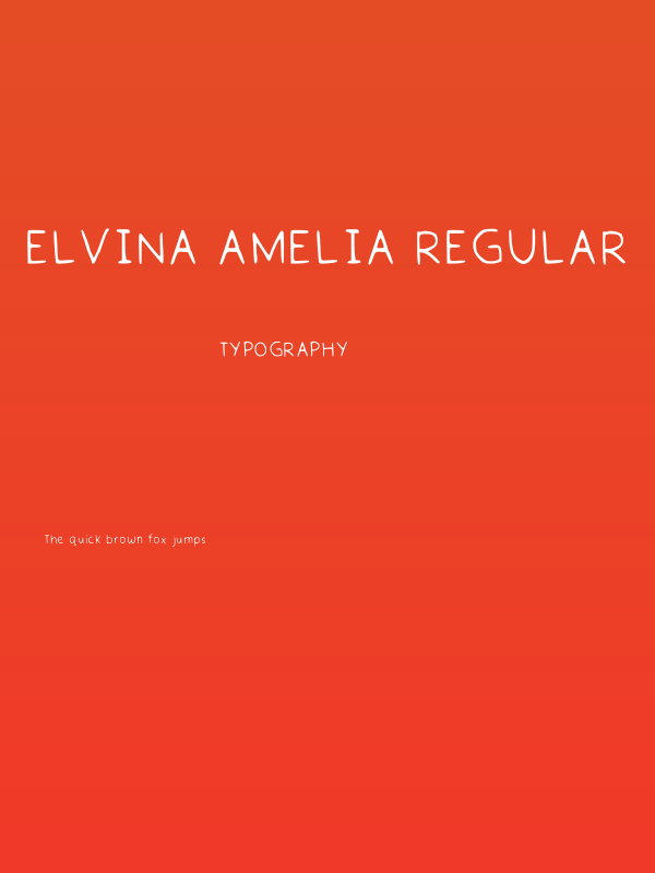 Elvina Amelia Regular Poster