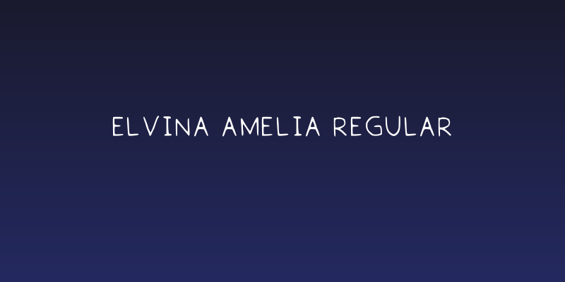 Elvina Amelia Regular Social Header