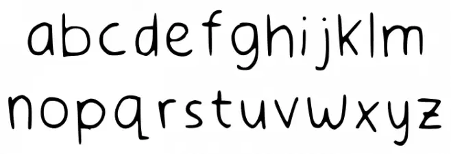 Elvina Amelia Regular 字体 小写