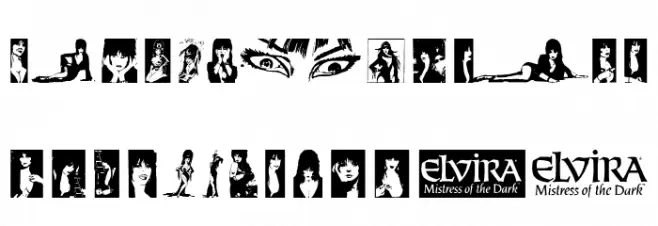 Elvira Dingbats 字体 大写
