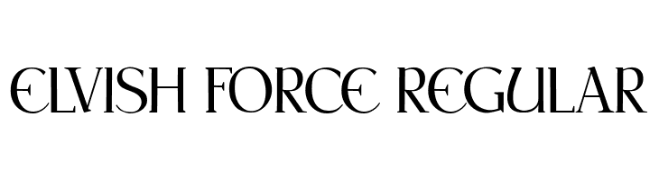 Elvish Force Regular  नि: शुल्क फ़ॉन्ट्स डाउनलोड