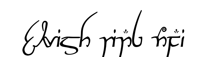 Elvish Ring NFI Font