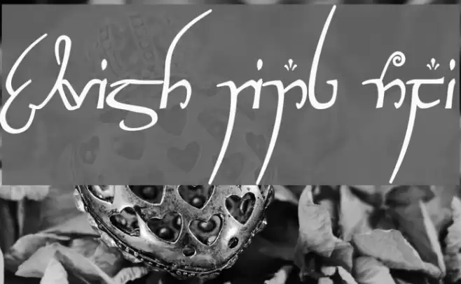 Elvish Ring NFI Font examples
