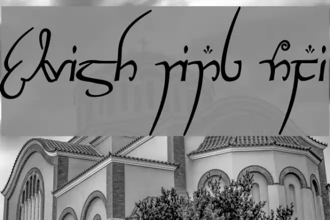 Elvish Ring NFI Font examples