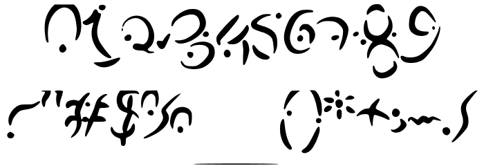 Elvish Font OTHER CHARS