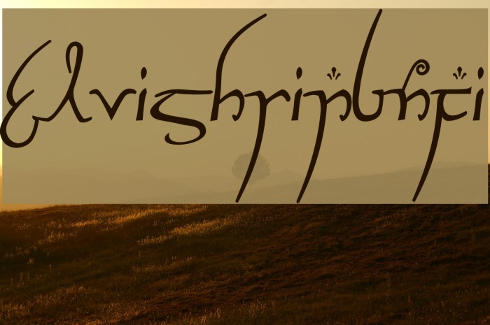 ElvishRingNFI Font examples