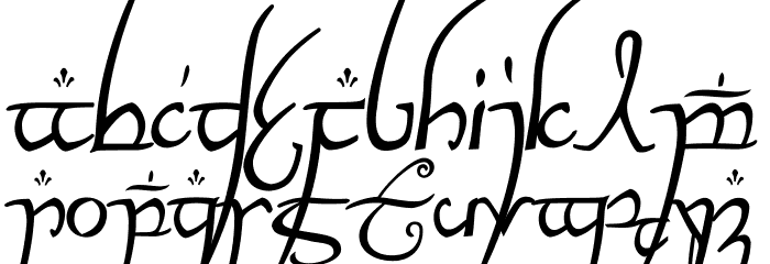 ElvishRingNFI Font LOWERCASE