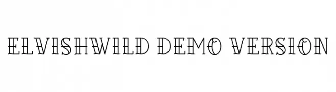Elvishwild Demo Version  नि: शुल्क फ़ॉन्ट्स डाउनलोड