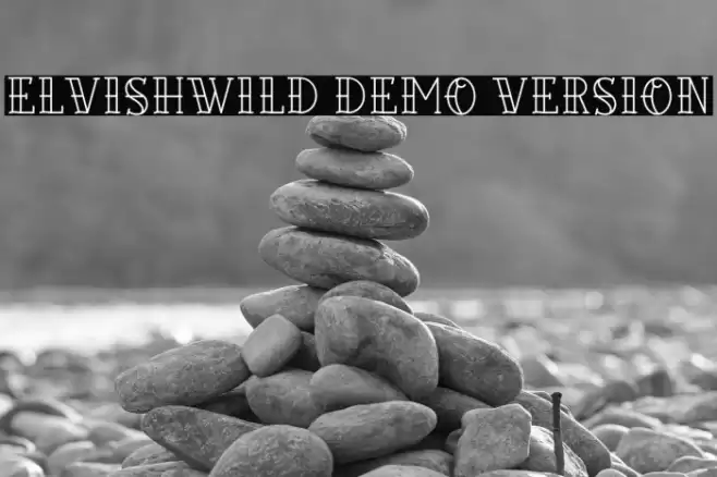 Elvishwild Demo Version Font examples