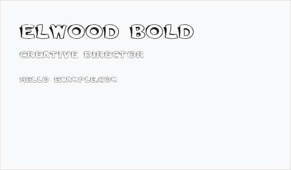 Elwood Bold Business Card