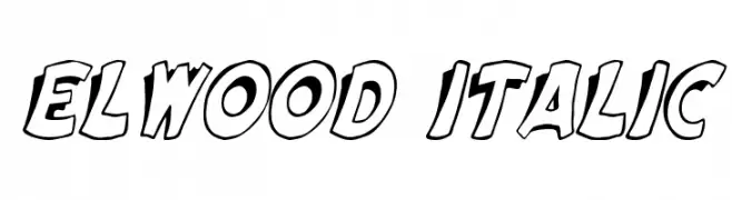 Elwood Italic  les polices de caractères gratuit tlcharger