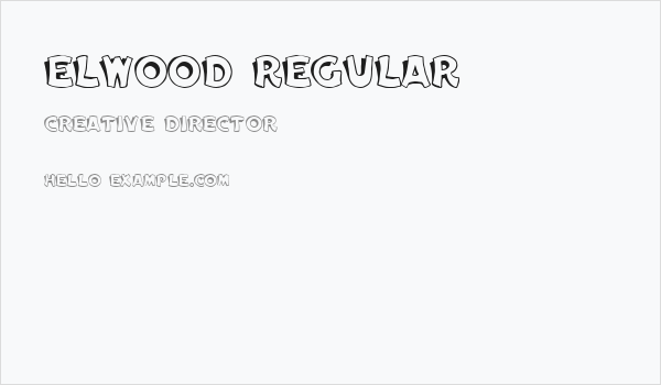 Elwood Regular Business Card