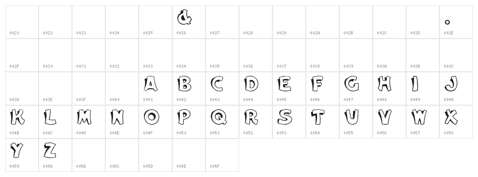 Elwood Character Map
