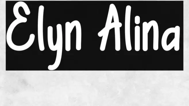 Elyn Alina Font examples