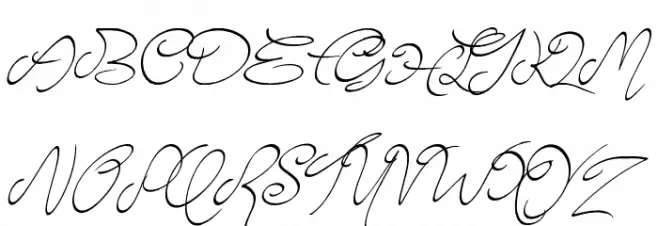 Elyse 字体 大写
