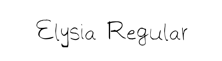 Elysia Regular Font