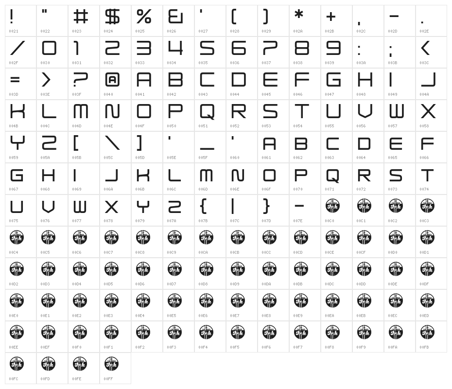 Elysian Fields Character Map