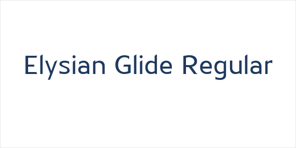 Elysian Glide Regular Logo