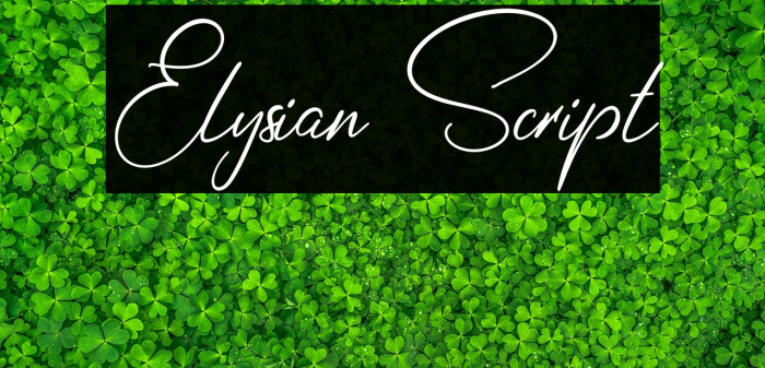 Elysian Script Example 2