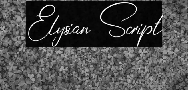 Elysian Script Example 2