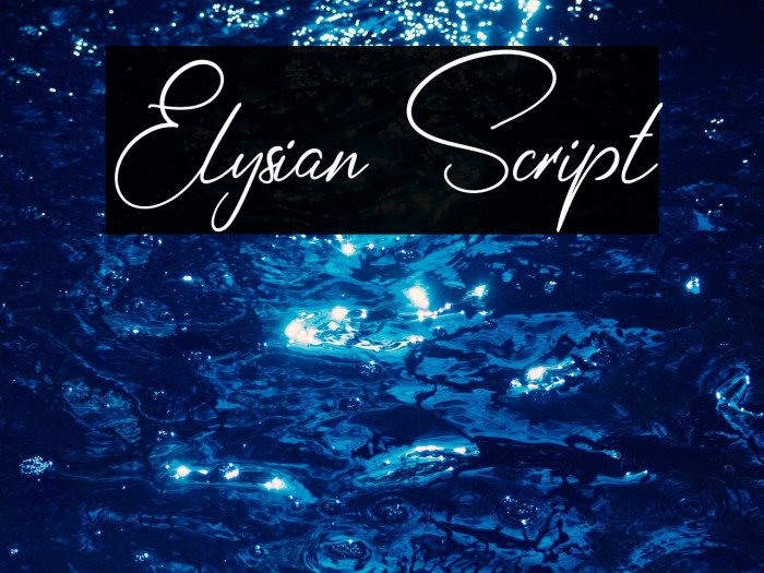 Elysian Script Example 3