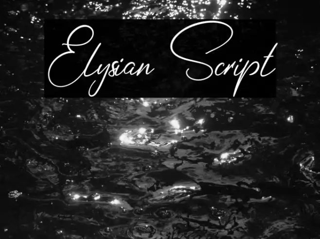 Elysian Script Example 3