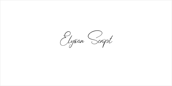 Elysian Script Logo